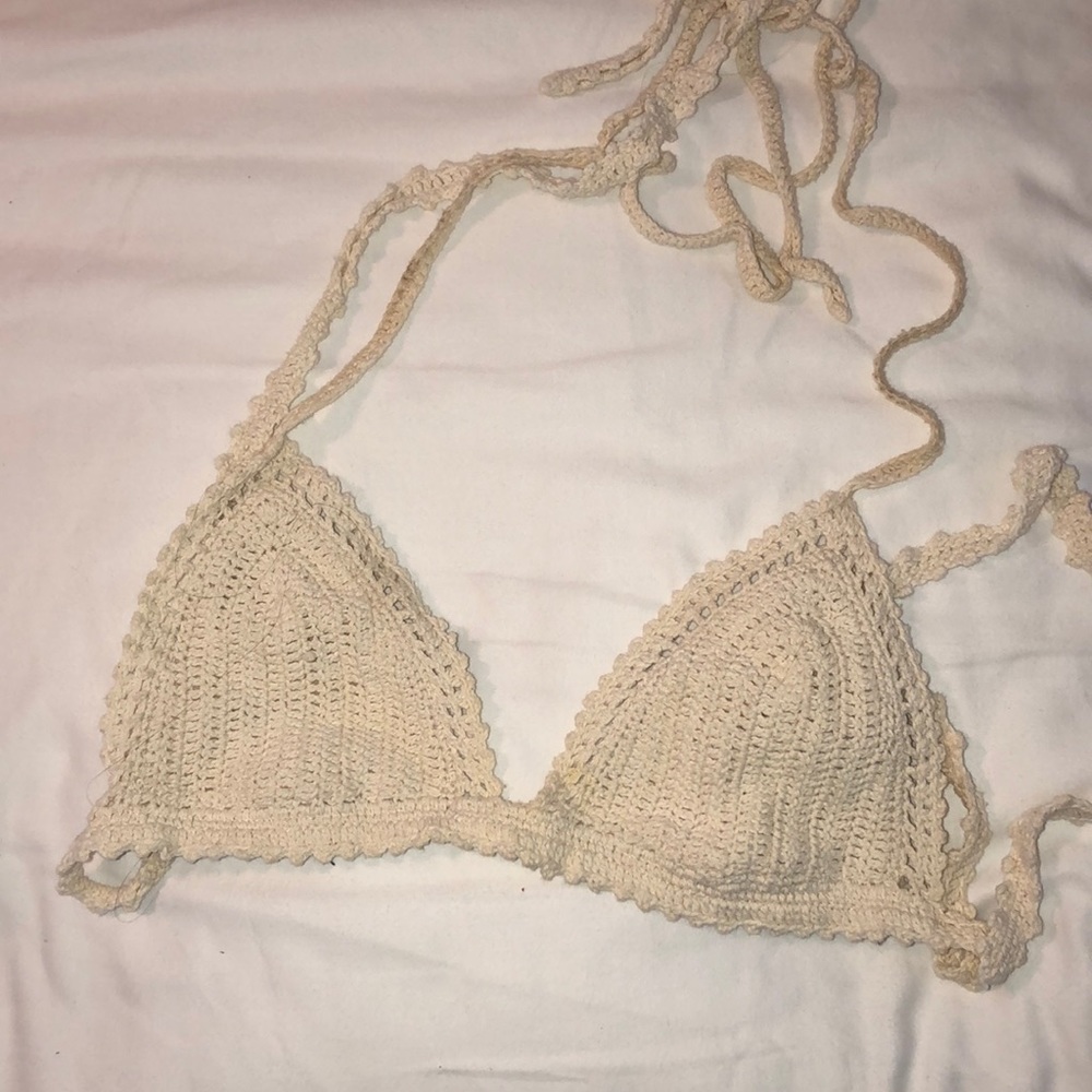 Crochet bikini top
